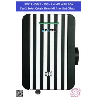 Elektrikli Araç Şarj İstasyonu PWR11 Home EVS 7.4 kW Wallbox