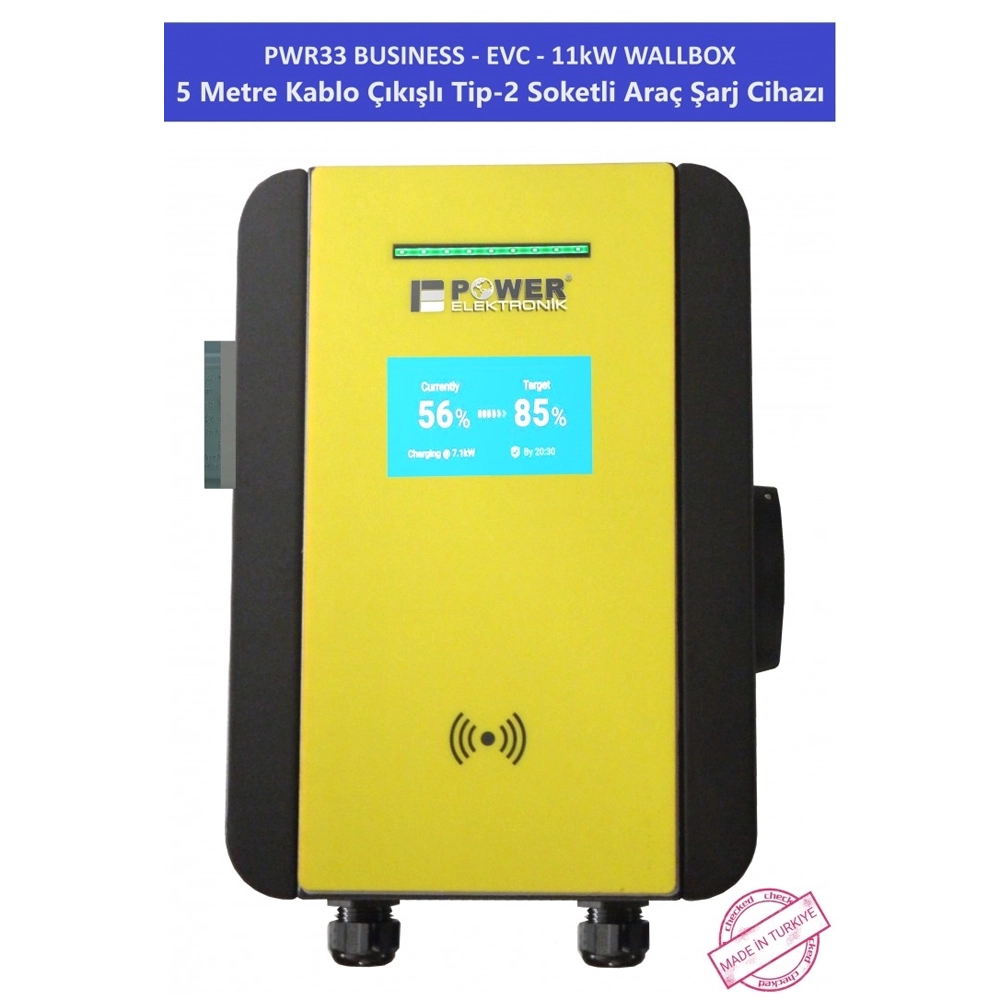 Elektrikli Araç Şarj İstasyonu PWR33 Business EVC 11 kW Wallbox Elektrikli Araç Şarj İstasyonu PWR33 Business EVC 11 kW Wallbox